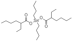 Dibutyltin di(2-ethylhexanoate) molecular structure (CAS 2781-10-4)