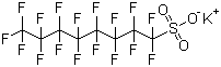Potassium heptadecafluoro-1-octanesulfonate molecular structure (CAS 2795-39-3)