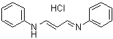 N-(3-Anilino-2-propenylidene)aniline monohydrochloride molecular structure (CAS 28140-60-5)