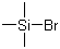 三甲基溴硅烷分子结构 (CAS 2857-97-8)