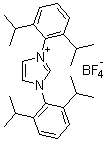 structure of CAS# 286014-25-3, 1,3-Bis(2,6-diisopropylphenyl)imidazolium tetrafluoroborate;N,N'-Bis(2,6-diisopropylphenyl)imidazoliumtetrafluoroborate