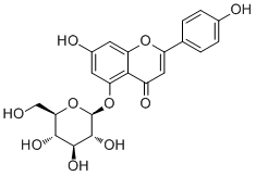 Apigenin 5-O-glucoside molecular structure (CAS 28757-27-9)