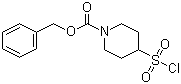 structure of CAS# 287953-54-2, N-Cbz-4-piperidine sulfonyl chloride;N-benzyloxycarbonyl-4-piperidine sulfonyl chloride; Benzyl 4-(chlorosulfonyl)tetrahydro-1(2H)-pyridinecarboxylate
