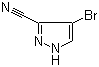 4-Bromopyrazole-3-carbonitrile molecular structure (CAS 288246-16-2)