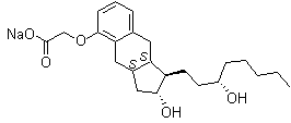 Treprostinil sodium molecular structure (CAS 289480-64-4)