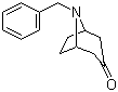 结构式 CAS# 28957-72-4, N-苄基托品酮; 8-苄基-8-氮杂双环[3,2,1]辛-3-酮
