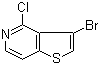 structure of CAS# 29064-82-2, 3-Bromo-4-chlorothieno[3,2-c]pyridine