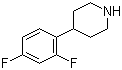 4-(2,4-Difluorophenyl)piperidine molecular structure (CAS 291289-50-4)