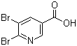 5,6-Dibromonicotinic acid molecular structure (CAS 29241-64-3)