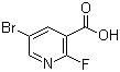 structure of CAS# 29241-66-5, 5-Bromo-2-fluoronicotinic acid