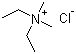 Dimethyldiethylammonium chloride molecular structure (CAS 29508-45-0)