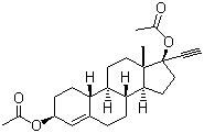 Ethynodiol diacetate molecular structure (CAS 297-76-7)
