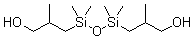 1,3-Bis-(2-methyl-3-hydroxypropyl)-1,1,3,3-tetramethyldisiloxane molecular structure (CAS 29706-30-7)
