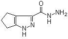 1,4,5,6-Tetrahydrocyclopenta[c]pyrazole-3-carbohydrazide molecular structure (CAS 299166-55-5)