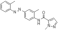 structure of CAS# 301326-22-7, 1-Methyl-N-[2-methyl-4-[(2-methylphenyl)azo]phenyl]-1H-pyrazole-5-carboxamide;CH 223191