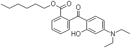 2-[4-(Diethylamino)-2-hydroxybenzoyl]benzoic acid hexyl ester molecular structure (CAS 302776-68-7)