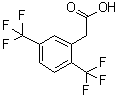 2,5-Bis(trifluoromethyl)phenylacetic acid molecular structure (CAS 302912-02-3)