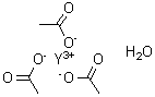 Acetic acid yttrium salt monohydrate molecular structure (CAS 304675-69-2)