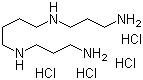 结构式 CAS# 306-67-2, 精胺盐酸盐