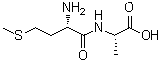 structure of CAS# 3061-96-9, L-Methionyl-L-alanine