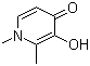 结构式 CAS# 30652-11-0, 1,2-二甲基-3-羟基-4-吡啶酮; 去铁酮