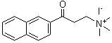 structure of CAS# 31059-54-8, 2-(beta-Naphthoyl)ethyltrimethylammonium iodide;2-Dimethylaminoethyl 2-naphthyl ketone methiodide
