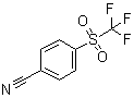 4-(Trifluoromethylsulfonyl)benzonitrile molecular structure (CAS 312-21-0)