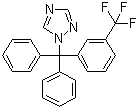 结构式 CAS# 31251-03-3, 三氟苯唑; alpha,alpha-二苯基-3-(三氟甲基)苄基-1H-1,2,4-三唑; 1-(3-三氟甲基三苯甲基)-1H-1,2,4-三氮唑
