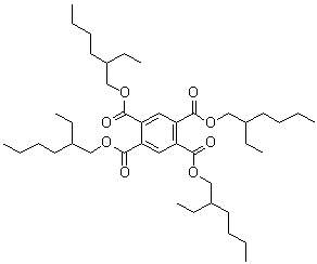 均苯四甲酸四(2-乙基己基)酯分子结构 (CAS 3126-80-5)