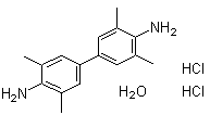 结构式 CAS# 312693-82-6, 3,3',5,5'-四甲基-[1,1'-联苯]-4,4'-二胺二盐酸盐一水合物