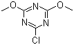 2-Chloro-4,6-dimethoxy-1,3,5-triazine molecular structure (CAS 3140-73-6)