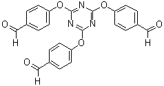 structure of CAS# 3140-75-8, 2,4,6-Tris(4-formylphenoxy)-1,3,5-triazine;Tri(4-formacylphenoxy)-1,3,5-triazine