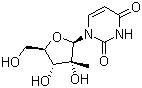 2'-C-Methyluridine molecular structure (CAS 31448-54-1)