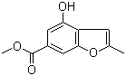 4-Hydroxy-2-methyl-6-benzofurancarboxylic acid methyl ester molecular structure (CAS 314725-17-2)
