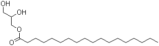 结构式 CAS# 31566-31-1, 单硬脂酸甘油酯