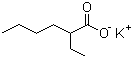 结构式 CAS# 3164-85-0, 异辛酸钾