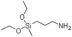氨丙基甲基二乙氧基硅烷分子结构 (CAS 3179-76-8)