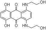 structure of CAS# 3179-90-6, Disperse Blue 7;C.I. 62500; 1,4-Bis[(2-hydroxyethyl)amino]-5,8-dihydroxyanthraquinone; 1,4-Diethanolamino-5,8-dihydroxyanthraquinone; 1,4-Dihydroxy-5,8-bis[(2-hydroxyethyl)amino]anthraquinone; 5,8-Dihydroxy-1,4-bis[(2-hydroxyethyl)amino]anthraquinone; Acetate Turquoise Blue B