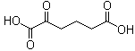 2-氧代己二酸分子结构 (CAS 3184-35-8)
