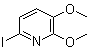 6-Iodo-2,3-dimethoxypyridine molecular structure (CAS 321535-23-3)