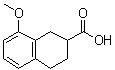 structure of CAS# 32178-63-5, 8-Methoxy-1,2,3,4-tetrahydronaphthalene-2-carboxylic acid