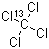 Carbon-13C tetrachloride molecular structure (CAS 32488-50-9)
