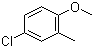 结构式 CAS# 3260-85-3, 4-氯-2-甲基苯甲醚
