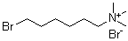 (6-Bromohexyl)trimethylammonium bromide molecular structure (CAS 32765-81-4)