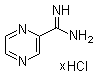 2-Pyrazinecarboximidamide hydrochloride molecular structure (CAS 328042-01-9)