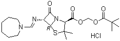 Pivmecillinam hydrochloride molecular structure (CAS 32887-03-9)