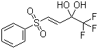 (3E)-1,1,1-Trifluoro-4-(phenylsulfonyl)-3-butene-2,2-diol molecular structure (CAS 329915-01-7)