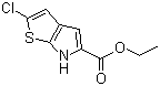 2-Chloro-6H-thieno[2,3-b]pyrrole-5-carboxylic acid ethyl ester molecular structure (CAS 332099-01-1)