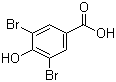 3,5-Dibromo-4-hydroxybenzoic acid molecular structure (CAS 3337-62-0)