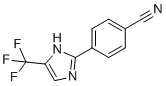 4-(4-(Trifluoromethyl)-1H-imidazol-2-yl)benzonitrile molecular structure (CAS 33469-11-3)